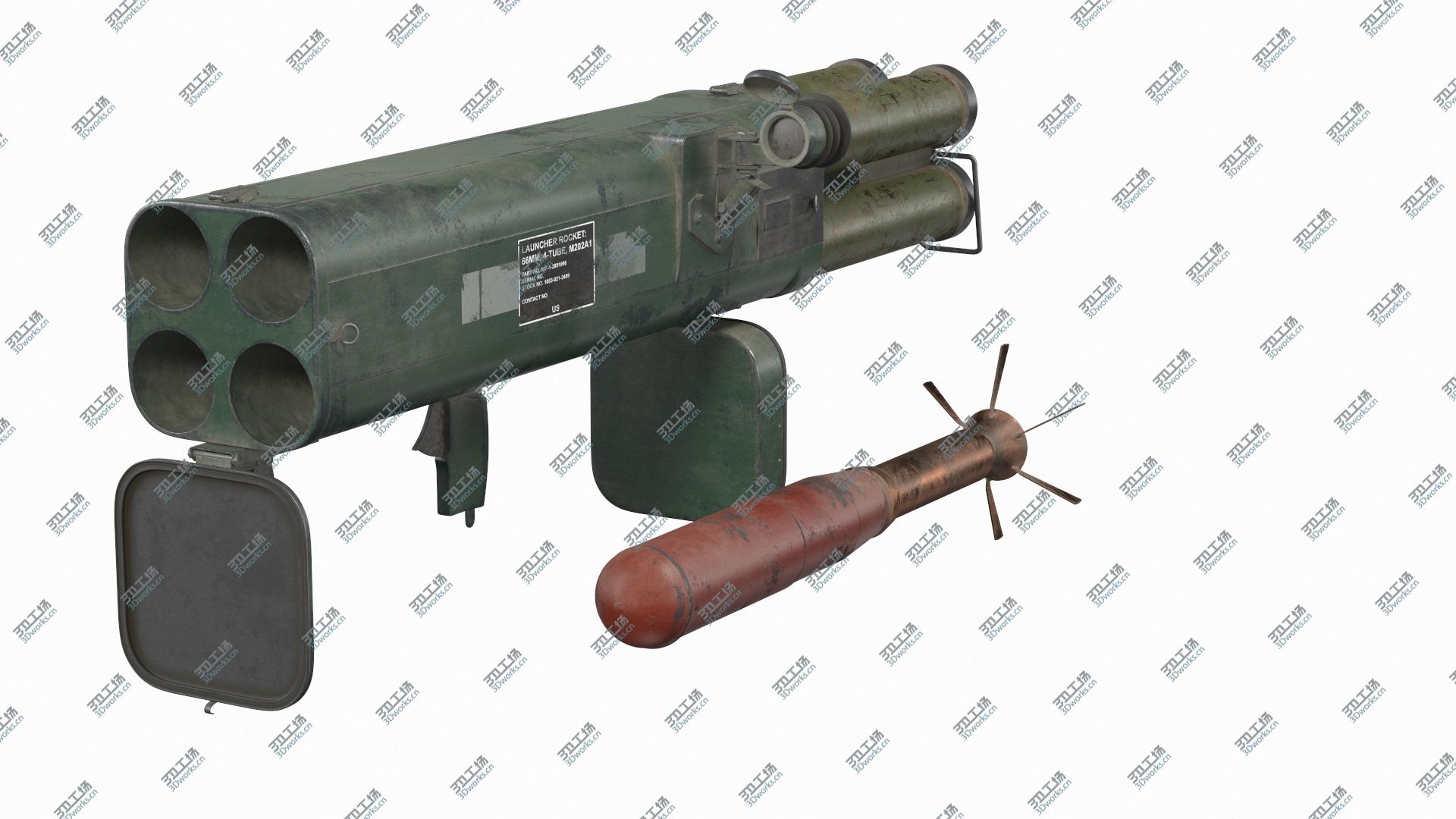 images/goods_img/2021040162/Incendiary Rocket Launcher M202A1 FLASH Set Dusty 3D model/2.jpg